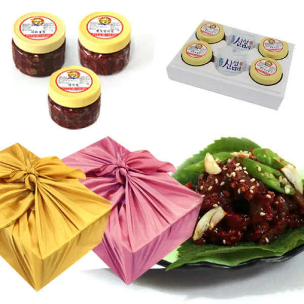 강경영진젓갈 강경젓갈 명절선물세트 12종 선물세트, 오징어젓500g+낙지젓5000g+어리굴젓500g