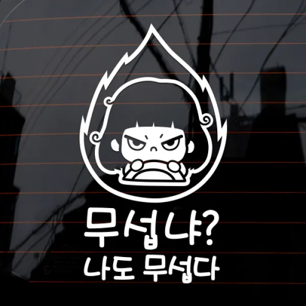 [루리앤메리] 무섭냐 나도 무섭다 115 초보운전 아기가타고있어요, 흰색