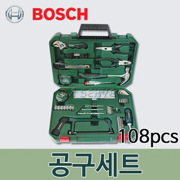 보쉬 수공구세트, 108pcs핸드툴세트, 1세트