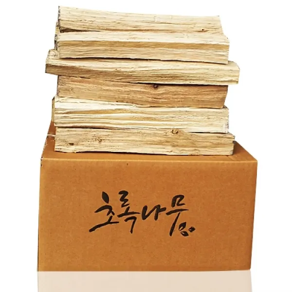 초록나무 참나무장작 표준목 1박스 20kg