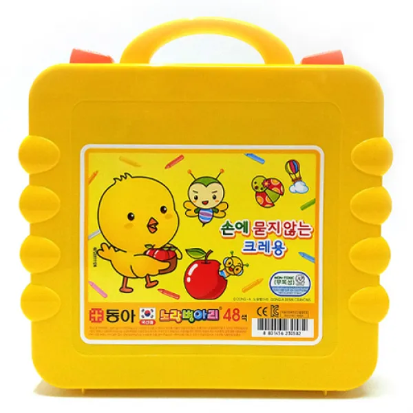 미니미월드 노랑병아리 손에묻지않는 크레용 48색, 083) 노랑병아리 손에묻지않는 크레용 48색, .