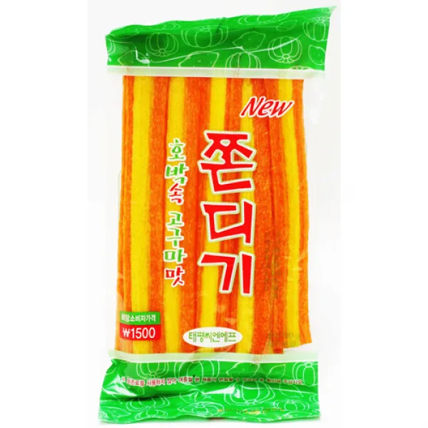 호박속 고구마맛 쫀디기150g, (태평) 호박속 고구마맛 쫀디기 150g / 쫀드기, 1개
