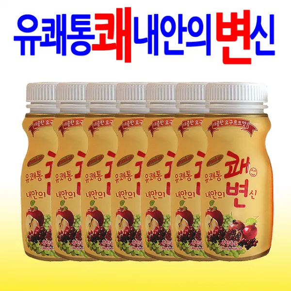 유쾌통쾌 내안의변신 요구르트맛, 100ml, 7병