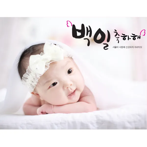 포토현수막, A701. 캘리백일_포토