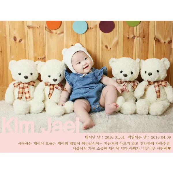 e베이비랜드 포토형 현수막, 이름표핑크, 1개