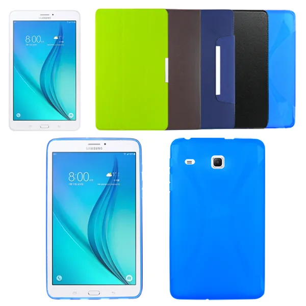 더조은셀러 갤럭시탭E 8.0 전용 케이스 T370, 갤럭시탭E 8.0 젤리 케이스, 블루