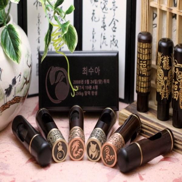 수아재앤아트 금속공예 인감도장, 황소, 1개