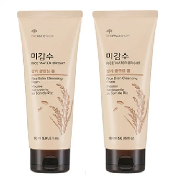 더 페이스샵 미감수 브라이트 쌀겨 클렌징 폼, 150ml, 2개