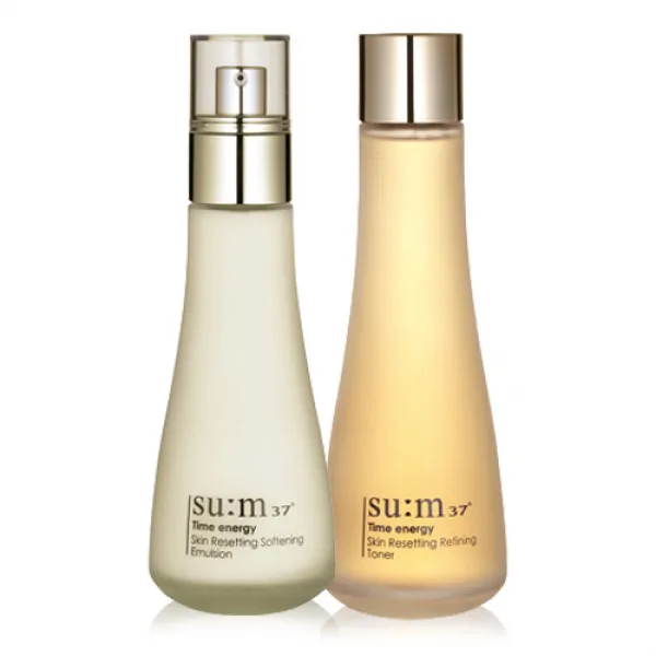 숨37도 타임 에너지 스킨 리셋팅 2종 세트 토너160ml +에멀전130ml 1세트