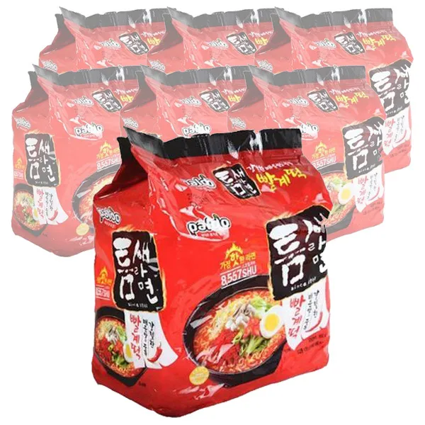 팔도 틈새라면 빨계떡 120g 35개