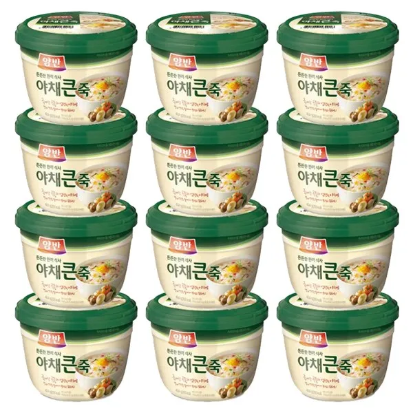 동원 동원에프앤비 양반 죽 야채 큰, 404g, 12개