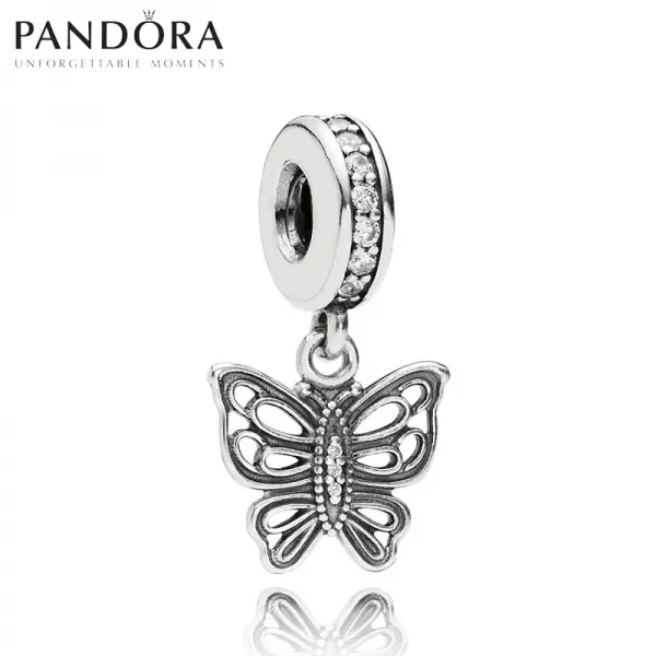 판도라 팬던트 PANDORA LOVE TAKES FLIGHT CLEAR CZ 791255C