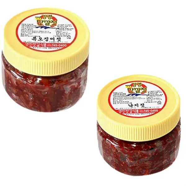 강경영진젓갈 오징어젓 젓갈, 500g+500g