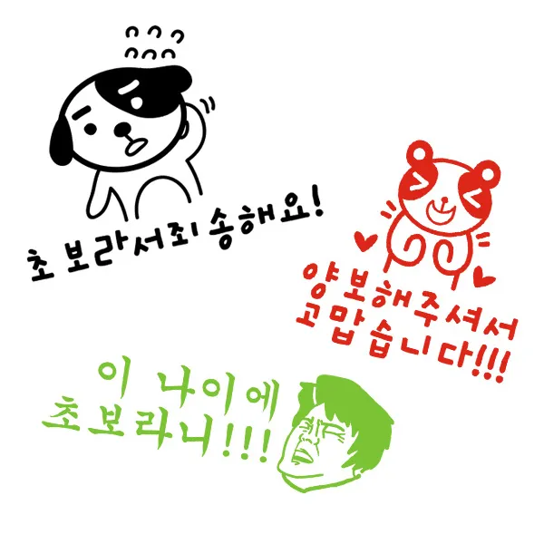 본투로드 초보운전스티커, 검정