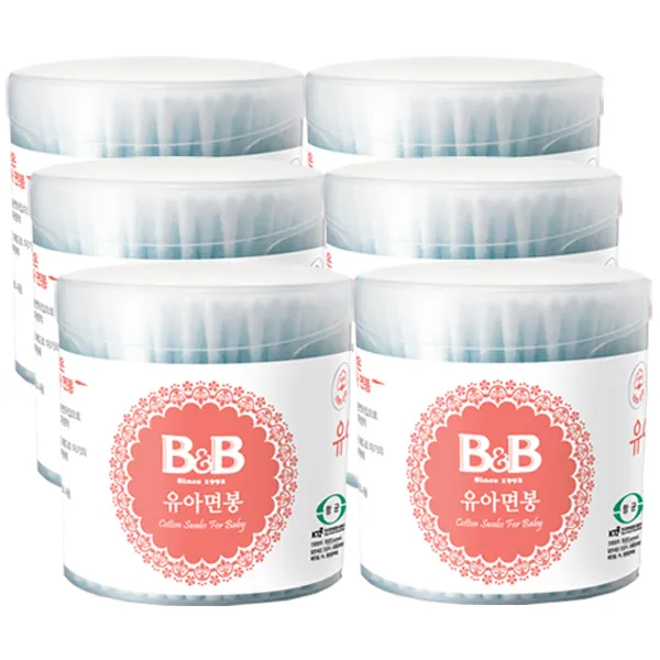 비앤비 유아면봉 200p, 6개