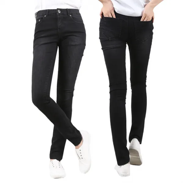 턴키 여성용 빅사이즈 샌드워싱 스키니진 Dg_489