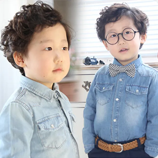 (미쏘아) 쪼끔 이쁜 청남방 - 아동/주니어셔츠