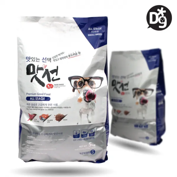 맛선 반습식 애견사료 작은알 5kg, 1개