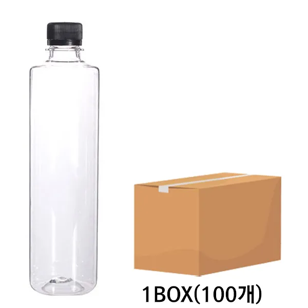 미르코리아 페트병모음전, 0ml, 패트병/(블랙캡)일자형500ml(100개)