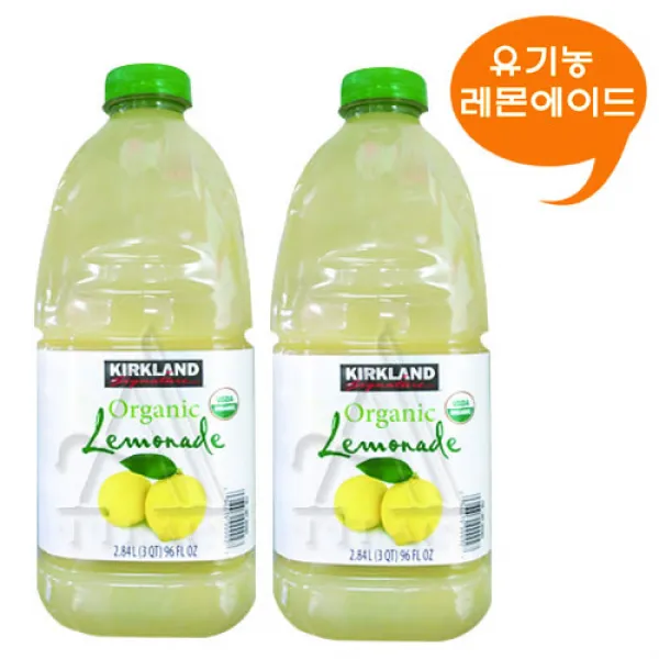 커클랜드 시그니춰 유기농 레몬에이드 주스, 2통