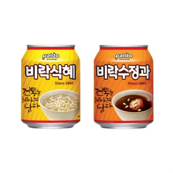 팔도 비락식혜 24캔+비락수정과 24캔 총48캔 식혜 수정과, 비락식혜 238mlx24캔+비락수정과 238mlx24캔 총48캔