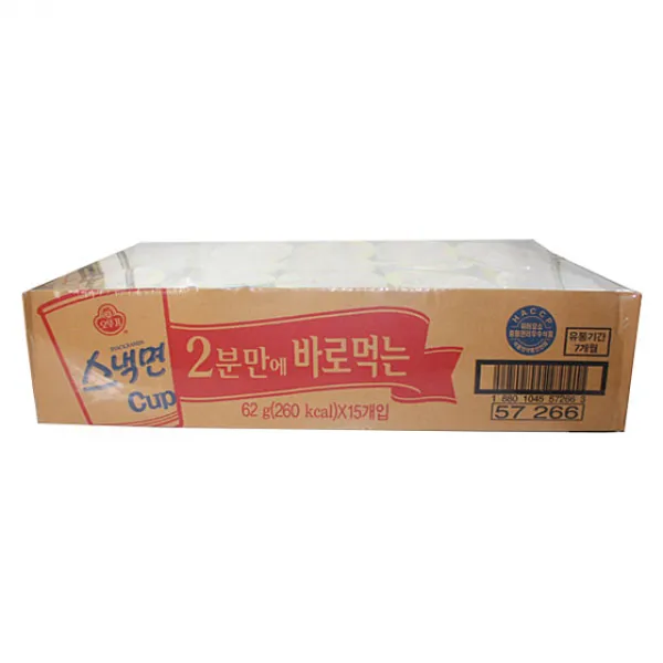 보드미 스낵면컵62gX15개입(1박스) 오뚜기, 15개