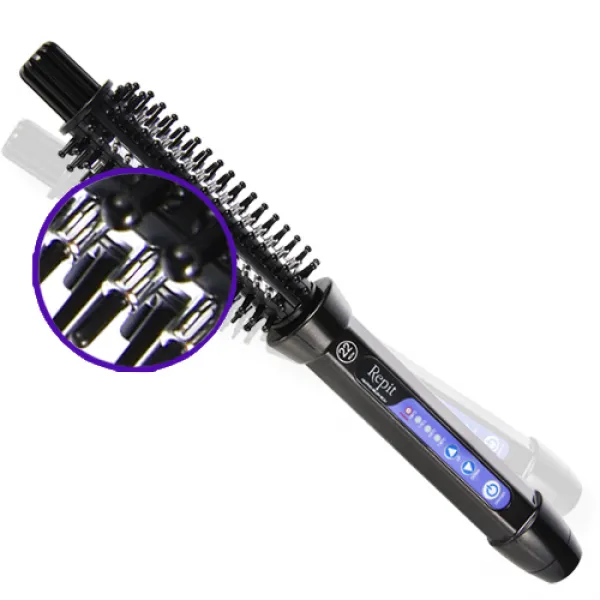 [정품]레삐 브러쉬 아이롱 18mm 고데기, AG-1102B, 블랙