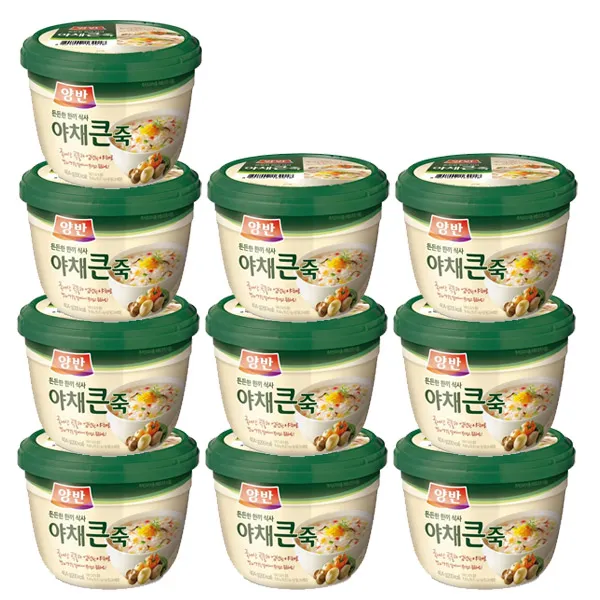 동원 동원에프앤비 양반 죽 야채 큰, 404g, 10개