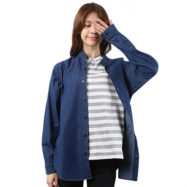 턴키 G_ Nb 932 데님차이나셔츠