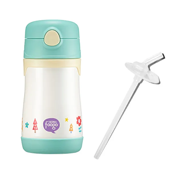 푸고 진공단열 BS 535K 빨대컵 290ml, 파스텔그린