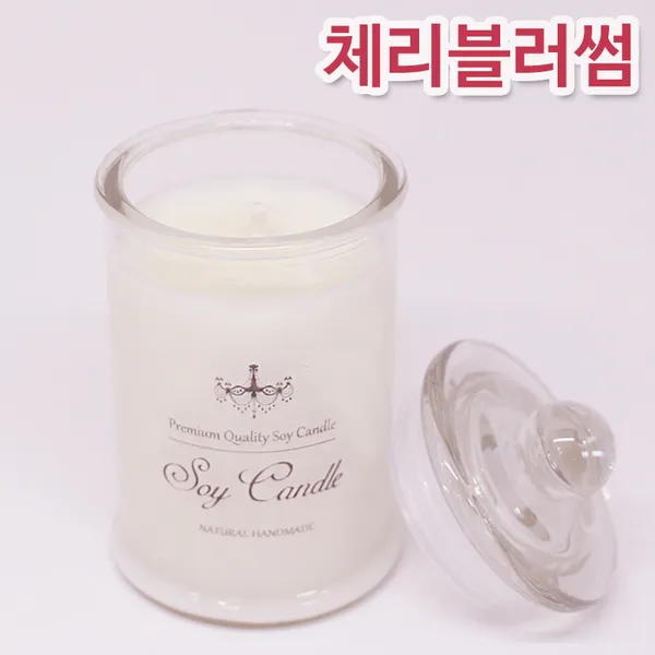 비단장이 프리미엄 아로마 소이캔들 원형기둥, 체리블러썸, 포장안함/면심지, 150ml
