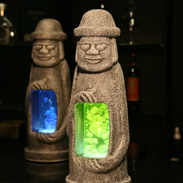 Holotrend_ 무드 버블조명기 돌하루방 핑크