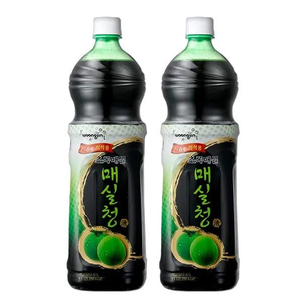 웅진 매실청 1.5l 2개