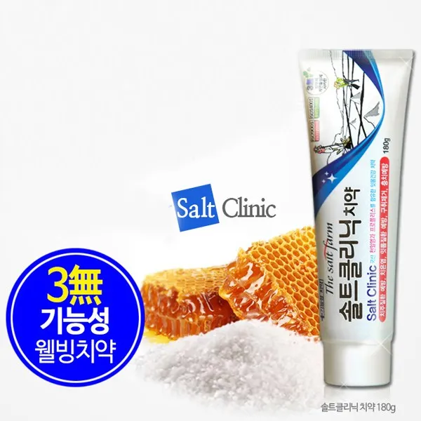 주원염전 솔트 수클리닉 치약 180g, 1개
