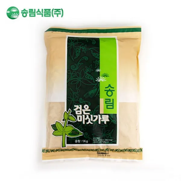 [송림식품] 검은 미숫가루 1kg_지퍼백 선식 식사대용 아침식사 간식 음료, 1kg, 1세트