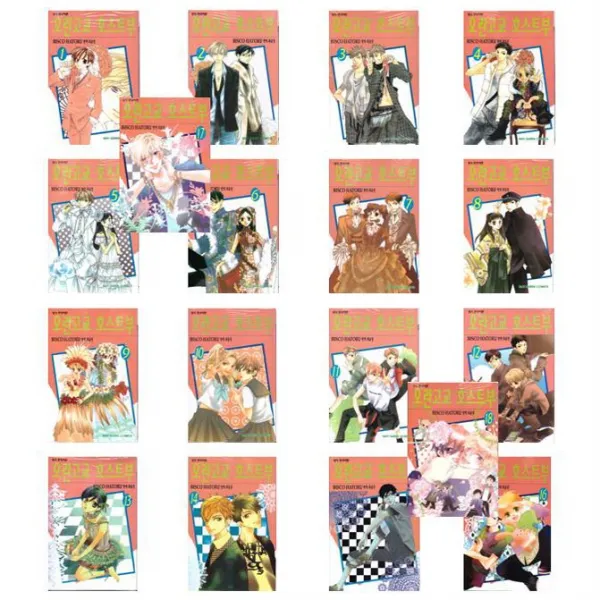 [4300원 만화형통 적립금 발급] [하토리 비스코 만화] 오란고교 호스트부 1~18 완결 세트 |정품 새책|....노블엔진 일러스트 책갈피 2종 증정