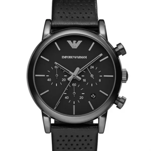알마니 ARMANI AR1737 Classic 클래식 크로노그래프 남성용 가죽시계 41mm