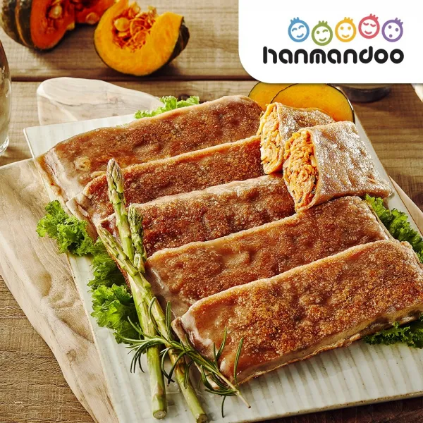 [한만두] 신제품 & 인기 군만두 5종, 메밀 김치전병 1200g, 1개