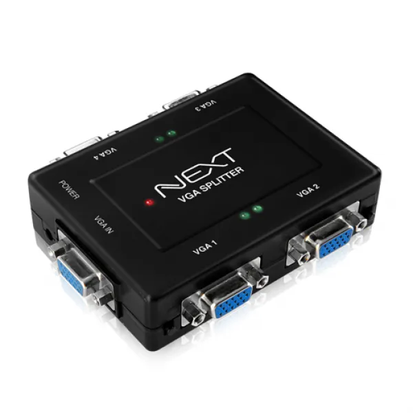 NEXT 2504VSP 1대4 VGA 모니터분배기 영상복제 RGB, 단일상품