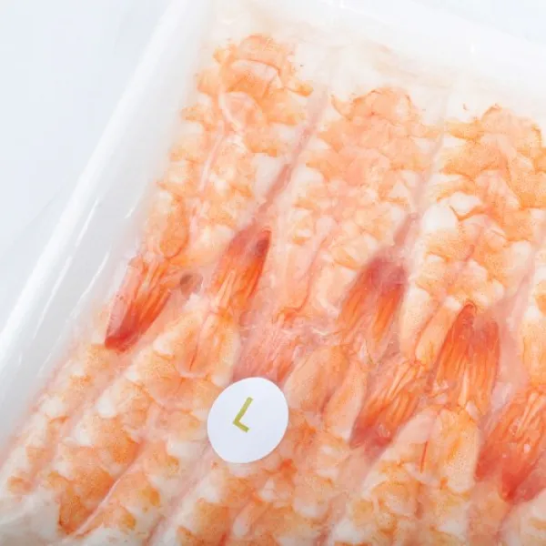 (주)푸드마을 날치알 골드 레드(담홍) 그린 초새우 초문어 초장어 초연어 초밥재료, 1개, 초새우L
