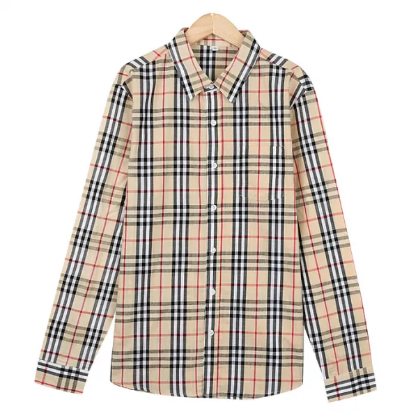 턴키 남녀공용 Nb 947 베이지체크셔츠