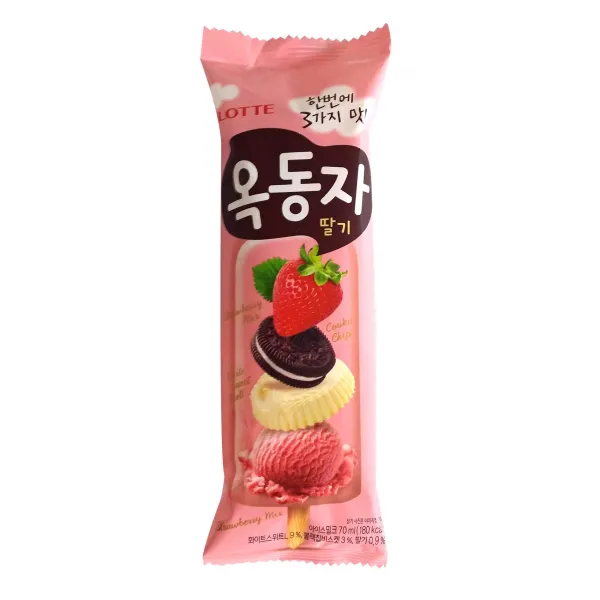 인기 아이스크림 박스로, 1box, 옥동자 딸기 40개