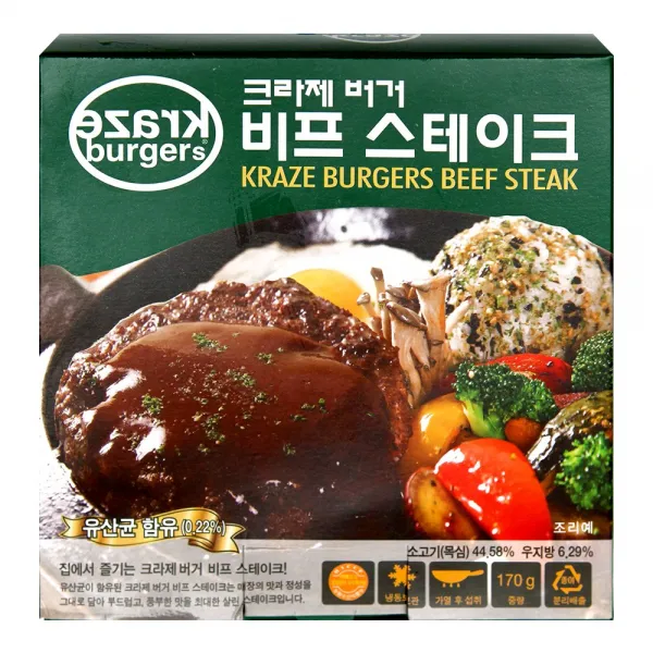 크라제버거 비프스테이크, 6개, 170g