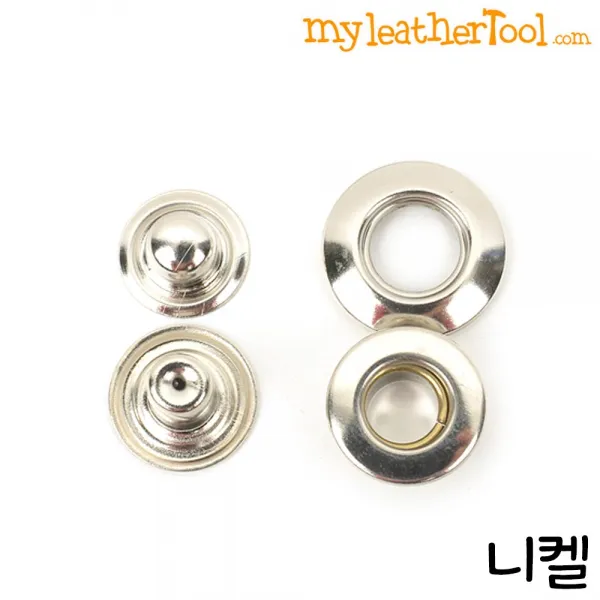 마이레더툴 가죽공예 - 구멍스냅 18mm 결합력 강함 *10개 한세트*, 니켈