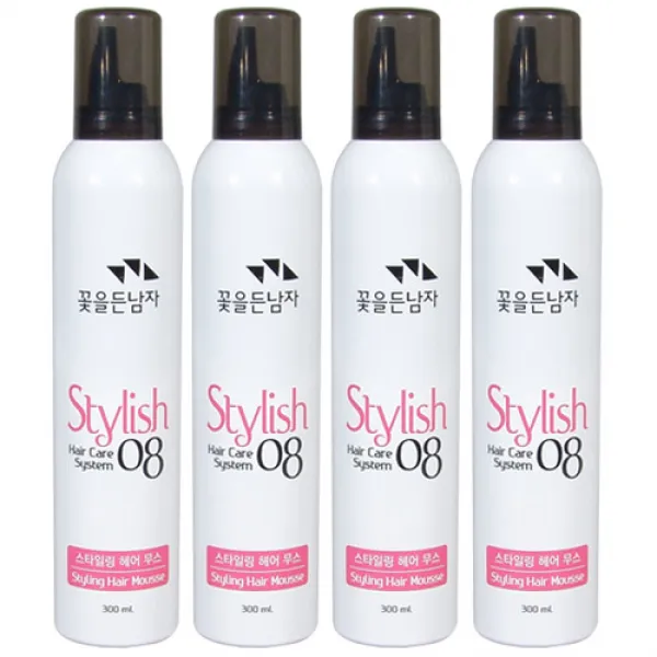 꽃을든남자 스타일링 헤어폼/무스, 300ml, x4개