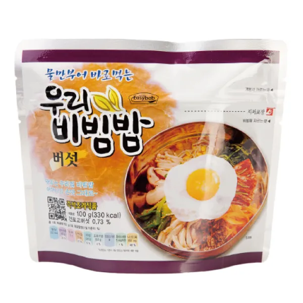 전투식량 불로 바로 우리비빔밥 더온 기타즉석식품, 1개, 우리비빔밥 버섯 (100g)