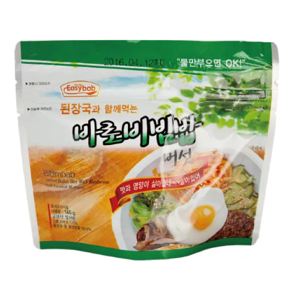 전투식량 불로 바로 우리비빔밥 더온 기타즉석식품, 1개, 바로비빔밥 버섯 (140g)