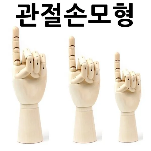 관절손모형 3세트 손모형 조형물 손골격모형 구체관절인형 목각관절인형, 본상품선택