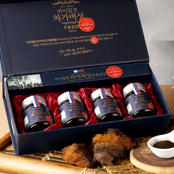 러시아산 차가버섯 농축 추출 분말, 100g(25g*4병), 1개
