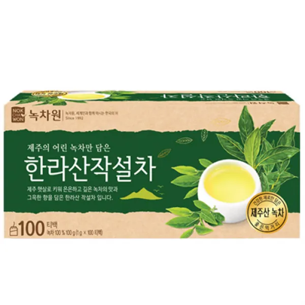 녹차원 침출차 100T 모음, 1박스, 선택08.녹차원 한라산작설차100T